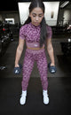 Women Purple Cheetah Set